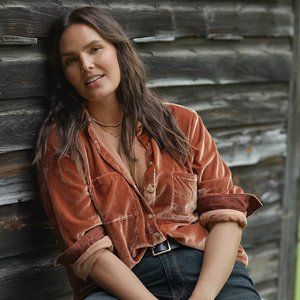 Anthropologie Rust Button Down Shirt